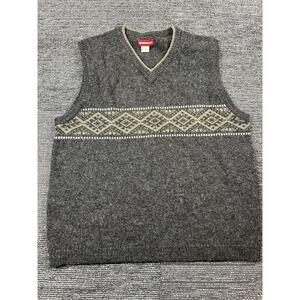 Union Bay VTG Mens Large 100% Wool Sweater Vest